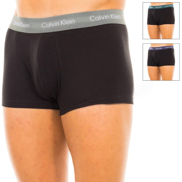 Pack-3 Bóxer Calvin Klein.
Color Negro-cinturilla multicolor
Cinturillas de goma elástica con el nombre de la firma bordado consecutivamente.
Tejido cómodo y transpirable.
Frontal anatómico, con capacidad de sujetar sin apretar.
Corte del bajo con acabado acanalado. 
Costuras vistas a tono.

Composición:  95% Algodón, 5% Elastano

 Instrucciones de lavado:
-Lavar a temperatura máx. 40ºC.
-No usar lejía.
-Admite lavado en seco.
-Permite utilizar secadora.
-Planchar a temperatura máx. 130ºC.