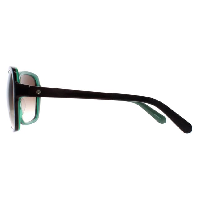 Kate Spade Buttefly Womens Brown Horn Jade Brown Gradient Darilynn/S  Sunglasses are crafted from high-quality acetate, the frames are both sturdy and lightweight, providing comfort without compromising on style. The lenses ensure comprehensive UV protection, shielding your eyes from harmful rays while offering crystal-clear vision. Accented with the iconic Kate Spade logo on the temples, the sunglasses exude a sense of understated luxury, perfect for adding a sophisticated touch to any ensemble.
