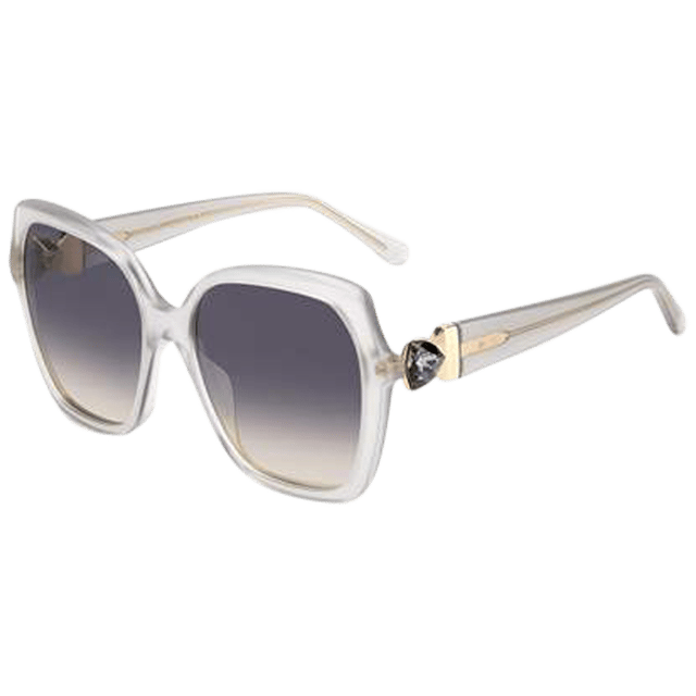 Gender: Women
Main color: Grey
Frame color: Grey
Frame material: Acetate
Lenses color: Grey
Lenses material: Plastic
Style: Butterfly
Protection: 100% UVA & UVB
Grosse: 57-18-140
Lenses width: 57
Bridge width: 18
Temples length: 140
Spring hinge: Yes
Shipment includes: Branded case
Rim style: Full-Rim