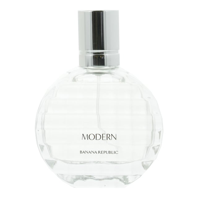 Modern, by Banana Republic, is a floral fruity fragrance for women launched in 2014 and created by Jerome Epinette. The fragrance opens with top notes of Apple, Bergamot, Water Lily and White Peach. In the heart of the fragrance the floral bloom with notes of Cyclamen, Jasmine and Rose. At the base of the fragrance are notes of Amber, Madagascar Vanilla, Musk and Patchouli. This is a simple fragrance, it's clean, it's crisp, fresh and green and is ideal for work wear.