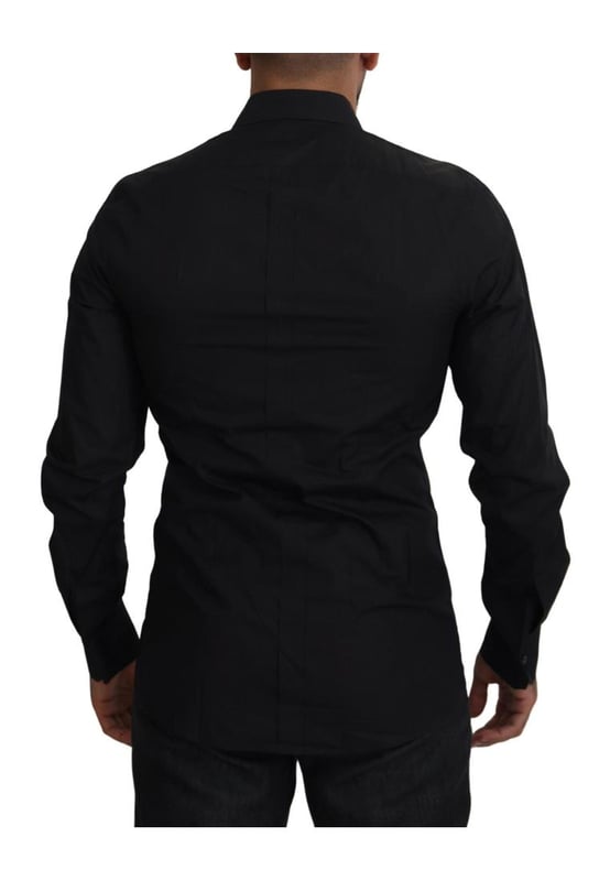 Black floral embroidery mens long sleeves gold shirt
  100% authentic and brand new with tags
  Classic neck
  Long sleeves
  Button-down closure
  Regular fit
  Made of 100% cotton
  Black color with floral embroidery
  Front button closure
  Logo details
  Made in Italy
Material: 100% Cotton