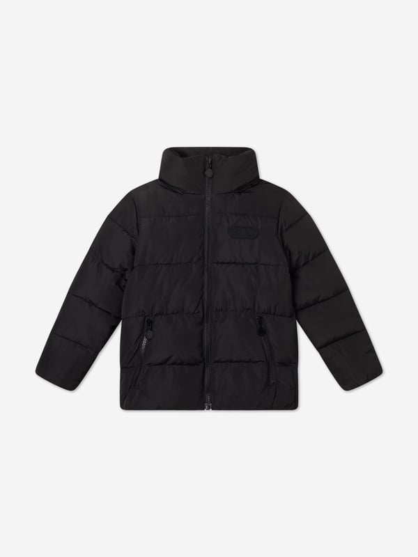 Introducing the Stella McCartney Kids Branded Puffer Jacket in Black, a quintessential piece for your child's AW2024 wardrobe. Meticulously crafted to elevate both style and warmth, this unisex jacket is perfect for both boys and girls.¬†‚ Eco-Conscious Fabric: Created with sustainability in mind, ensuring a lesser impact on our planet.¬†‚ Sleek Monochrome Design: Timelessly stylish, complementing any ensemble effortlessly.¬†‚ Optimal Warmth: Engineered for Cosiness even during the chilliest days.Revitalise your child's wardrobe with this luxuriously understated essential. Secure yours today!