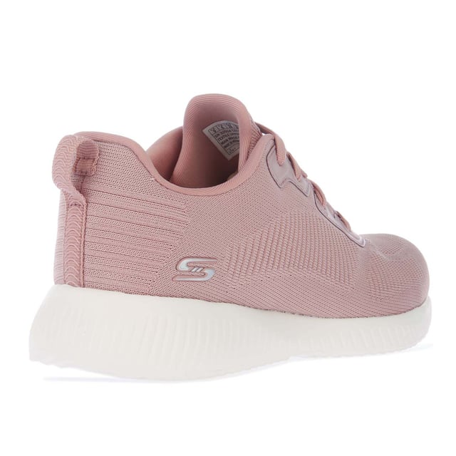 Women's Skechers BOBS Squad Tough Talk Trainers in Blush