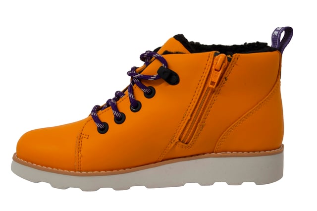 Clarks boots kids orange sales