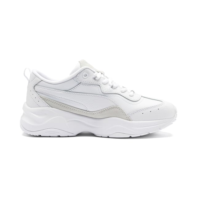 PRODUCT STORY The bulky silhouette on these female-first sneakers provides cushioning and comfort. The new fashion trainer Cilia Lux introduces a distinctive look and practical features that are sure to "light up" feminine footwear.