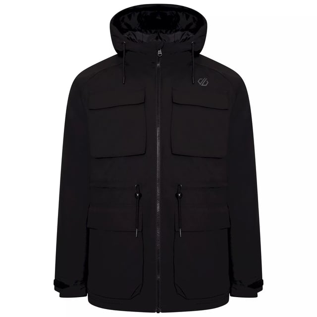 Material: 100% Polyester. Fabric: Stretch. Design: Logo. Fabric Technology: ARED 20/30, Breathable, Lightweight, Water Repellent, Waterproof. High Warmth, Taped Seams. Cuff: Adjustable, Hook And Loop Strap. Neckline: Hooded. Sleeve-Type: Long-Sleeved. Hood Features: Drawcord, Grown On Hood. Pockets: 2 Bellowed Pockets, Chest, 2 Lower Pockets, Bellowed, Hook and Loop. Fastening: Zip. Hem: Adjustable. Sustainability: Made from Recycled Materials.