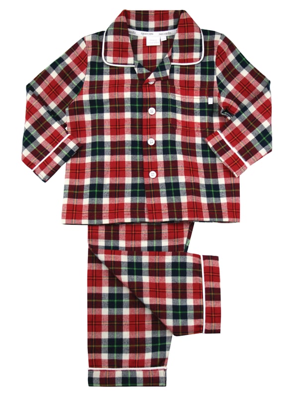 Christmas Boys Red Checked Pyjamas Boys Christmas Check