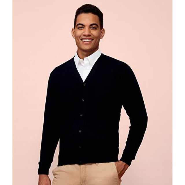 Set-in sleeves. Six button fastening. Rib trim with elastane at cuffs and waistband. Fabric weight: 280 gsm. Material: 50% cotton/50% acrylic. Chest (to fit): S(36/38), M(38/40), L(41/42), XL(43/44), XXL(45/47), 3XL(47/49).