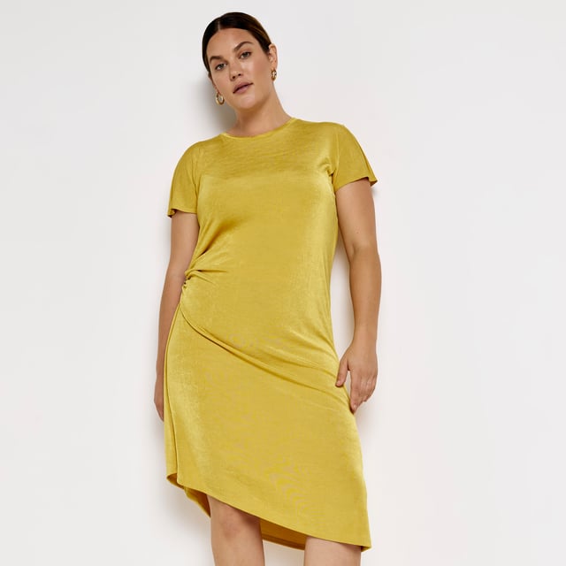Ruched side t shirt dress sales