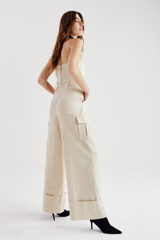 Playdate Black Wide Leg  Cargo Jumpsuit