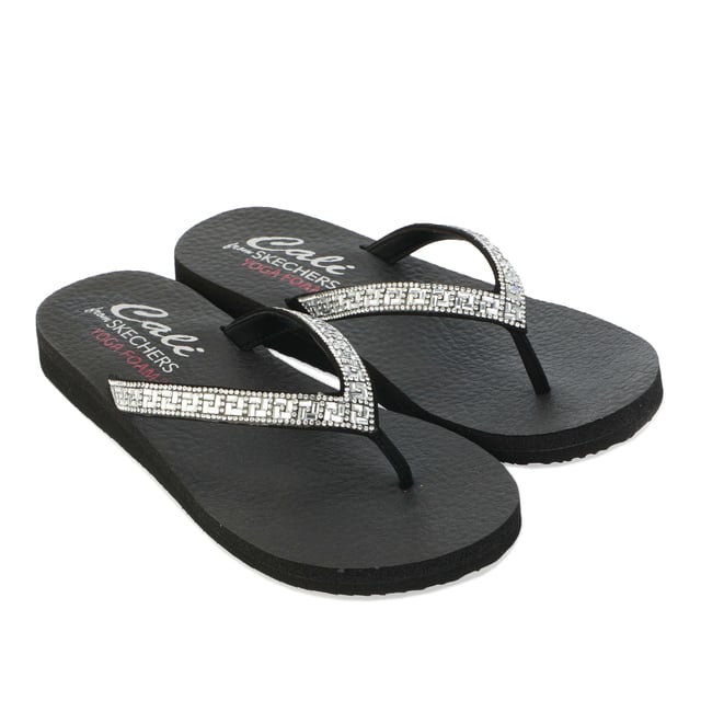 Skechers white flip hot sale flops with rhinestones