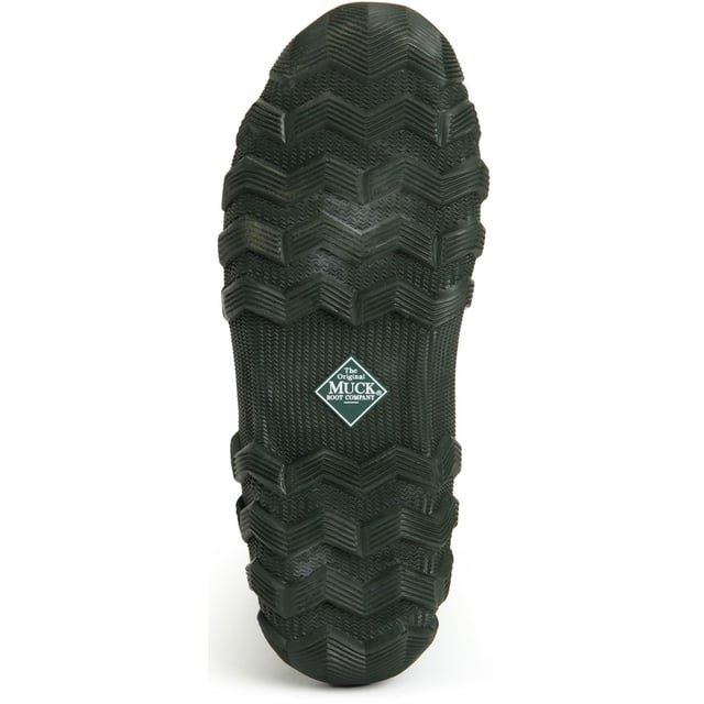 Muck Boots Edgewater II Rubber Moss Wellington Boots The angled topline offers a more comfortable fit around the calf while the extended rubber upper offers additional protection. This boot will be a classic for years to come.