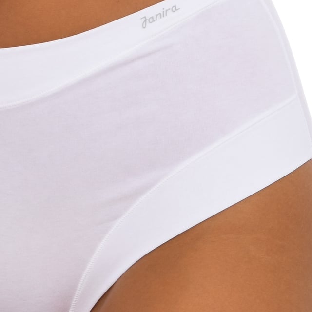 Invisible panty Janira.
 Matching elastic waistband.
 Brand detail printed on the upper side.
 Extremely soft and elastic fabric.
 It does not press or stick, totally invisible.
 Matching interior lining.
 Seams seen in tone.
 Composition: 84% Cotton, 16% Elastane
 Care:
Wash at a maximum temperature of 30º.
 -Do not use bleach.
 -Do not use an iron.
 -Do not use dryer.
 -Do not dry clean.