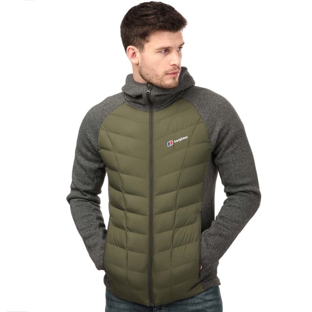 Men s Berghaus Duneline Hybrid Fleece Jacket in Green