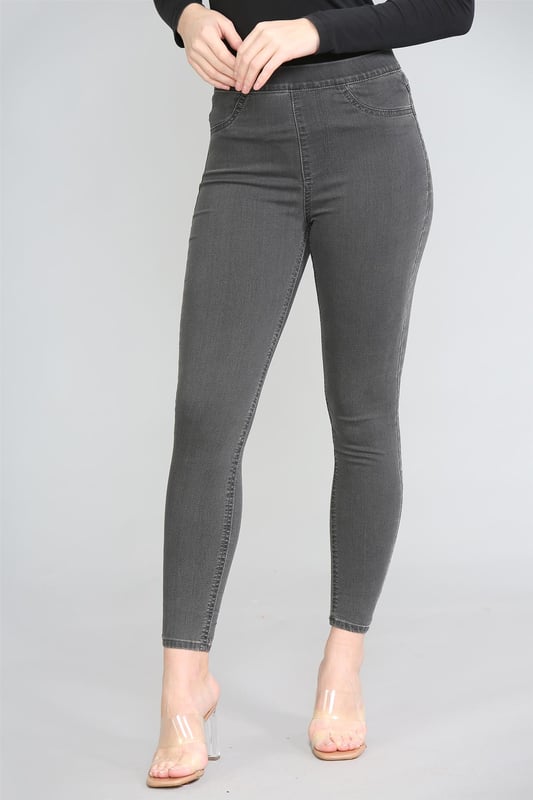 Dark grey jeggings online