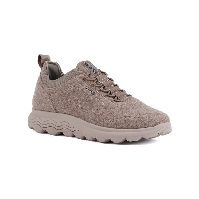 Geox D Spherica A Wollmischung Damen Sneakers In Dunkelrosa