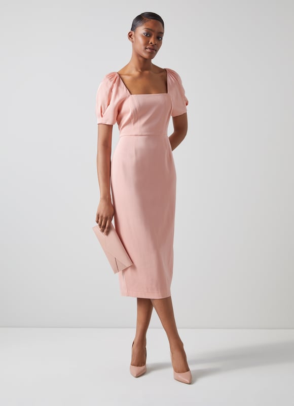 Pale pink sheath dress outlet