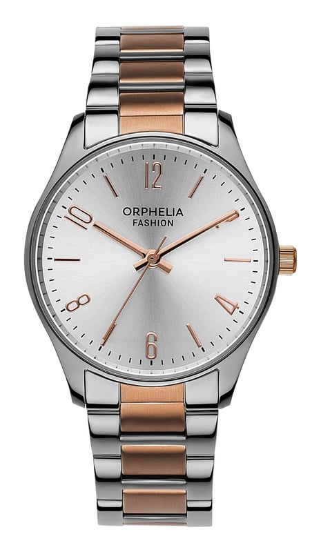 This Orphelia Fashion Oxford Analogue Watch for Women is the perfect timepiece to wear or to gift. It's Silver 30 mm Round case combined with the comfortable Multicolour Stainless steel watch band will ensure you enjoy this stunning timepiece without any compromise. Operated by a high quality Quartz movement and water resistant to 3 bars, your watch will keep ticking. REFIND DESIGN: Orphelia Fashion Analogue watch with a Miyota Japanese Quartz movement will provide you with a great feeling. It's an amazing gift for your relatives and friends PREMIUM QUALITY: By using high-quality materials  Glass: Mineral Glass  Case material: Stainless steel  Bracelet material: Stainless steel- Water resistant: 3 bars COMPACT SIZE: Case diameter: 30 mm  Height: 8 mm  Strap- Length: 19 cm  Width: 13 mm. Due to this practical handy size  the watch is absolutely for everyday use-Weight: 55 g