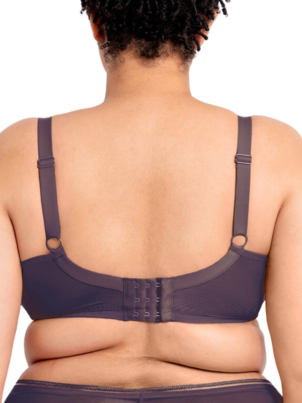 Curvy Kate Lifestyle Plunge Bra. With underwired cup and single-layered mesh sheer fabrics, this bra offers uplift and forward projection. The product is recommended for hand wash only.