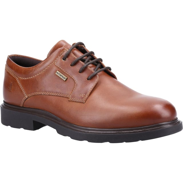 Hush Puppies Pearce Leather Men's Tan Lace-Up Shoes Combining Style and Protection; the Pearce Lace Up offers a breathable textile lining whilst its waterproof quality leather help to keep feet dry and comfortable all day. Its durable PU Sole unit offers long lasting wear