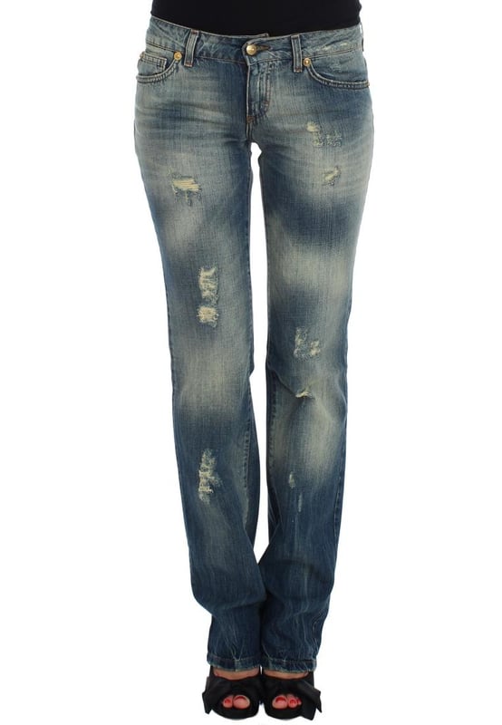 Vaqueros Just Cavalli Flair Leg.
  Diseno de pierna estilo de cintura baja.
  Color de lavado azul.
  Confeccionado con 100% algodon.
  Bragueta con cremallera para un cierre facil.
  Detalles del logotipo.
  Fabricado en Italia.