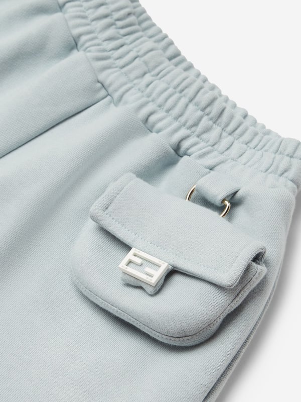 Fendi incorporate passion and energy into their meticulously crafted designs. These girls shorts are reflective of the Italian label's high attention to detail. Showcasing a Baguette on the front for utilitarian nostalgia. She will be obsessed.  Made in Italy 100% Cotton Lining: 100% Cotton