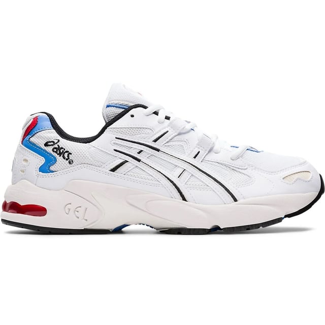 Asics gel kayano 5 og mens white / red trainers outlet