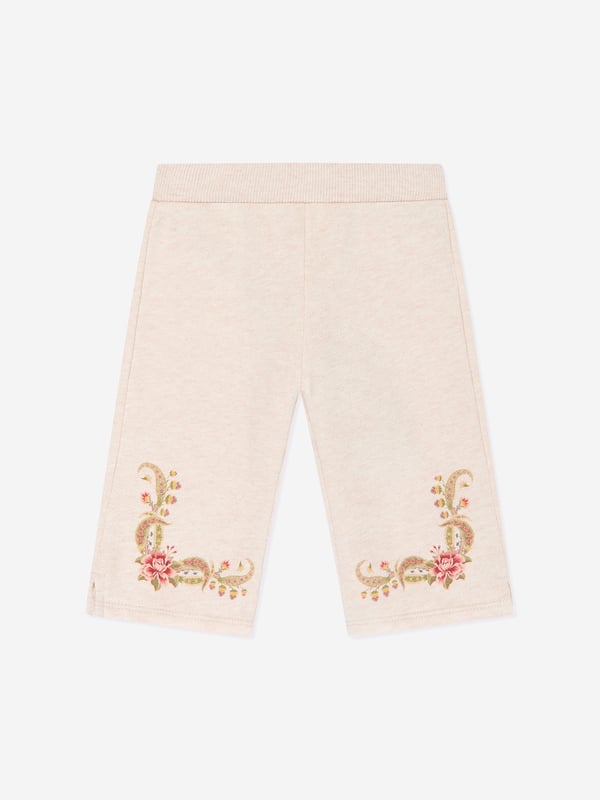 Introducing the luxurious Baby Girls Joggers in Beige by Etro, a designer essential for AW2024 that promises both elegance and comfort for your little one.  Premium Fabric: Crafted with high-quality materials ensuring durability and softness.   Classic Beige Shade: Perfectly versatile, blending seamlessly into any baby's wardrobe.   Designer Craftsmanship: Etro's signature detail ensures a sophisticated and stylish look.  Elevate your Baby, Baby_Girl, Girl's collection with these exclusive joggers from Etro. Order now and let your child experience style and comfort in one!