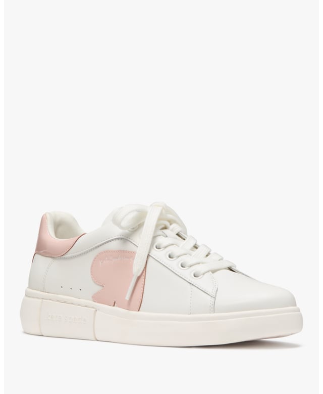 Charli Smooth Leather Sneaker, Round Toe