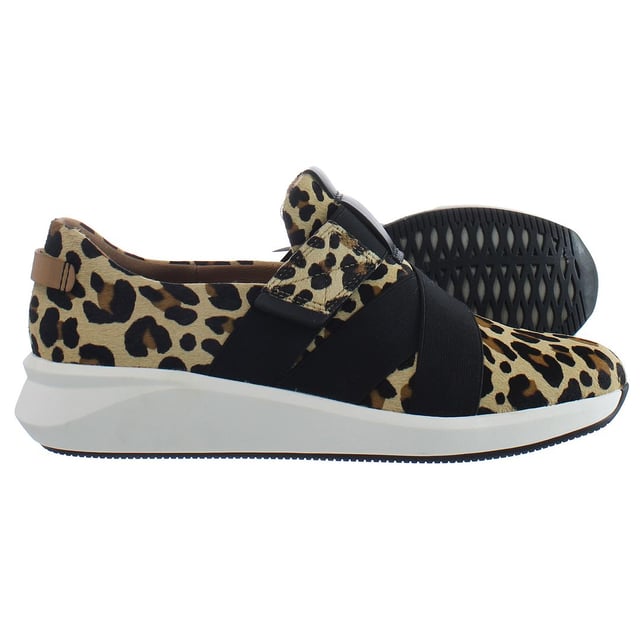 Clarks Un Rio Hook & Loop Brown Synthetic Womens Entrenadores 261461474