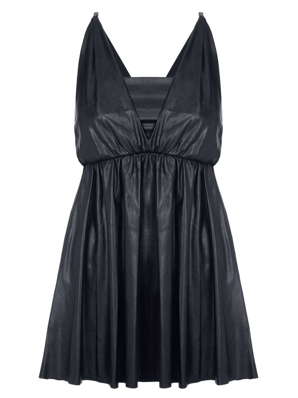 100% poliéster; vestido rosa; Modelo: 1G168RY7CD L81; Mano de obra de alta calidad; Atajo; Detalles del logotipo de Pinko; Dos correas finas