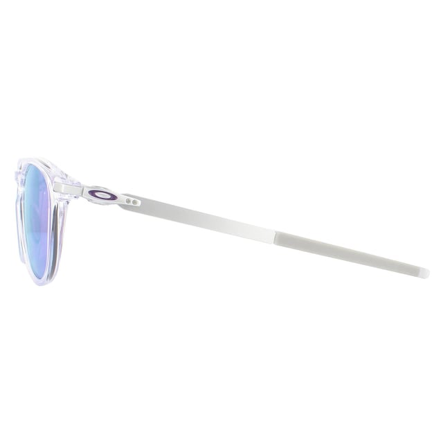 Oakley Sunglasses Pitchman R OO9439-12 Polished Clear Prizm Violet are a lightweight model made of plastic, with a rounded silhouette and sleek temples, suitable for small to medium faces, boasting durability and all-day comfort of lightweight O Matterâ„¢