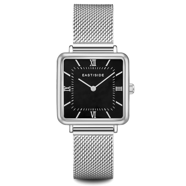 Do you like your accessories something "Edgy"? Then this women's watch in the Eastside label is the perfect addition to your clock collection! Urban and elegant is inspired by the lifestyle of the New York district of the same name. A special highlight is the angular housing that gives the watch its striking character. The dial with Roman digits and obélisque diverse also scores. The silver-colored housing is tailored to the elaborately worked Milanaise stainless steel bracelet in color and a comfortable sliding closure ensures the best carrying properties. If you value the highest precision with your timepiece, you will also look forward to the high-quality quartz clock.