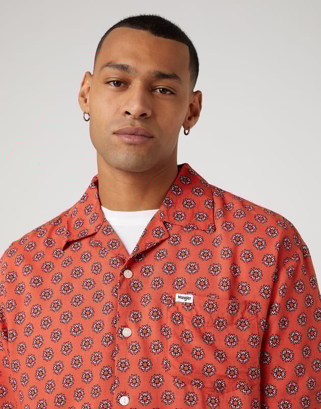 GB - Wrangler - RESORT-SHIRT PAPRIKA