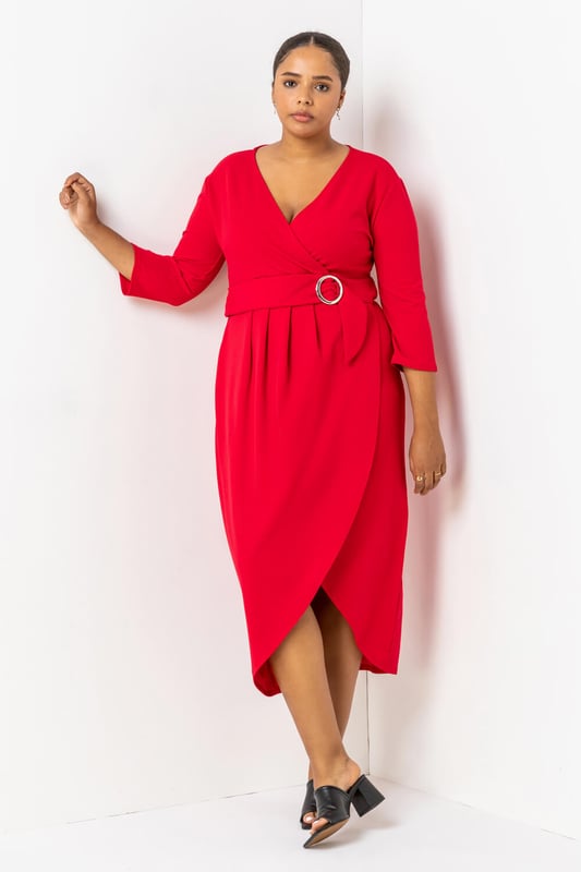 Roman wrap dress online