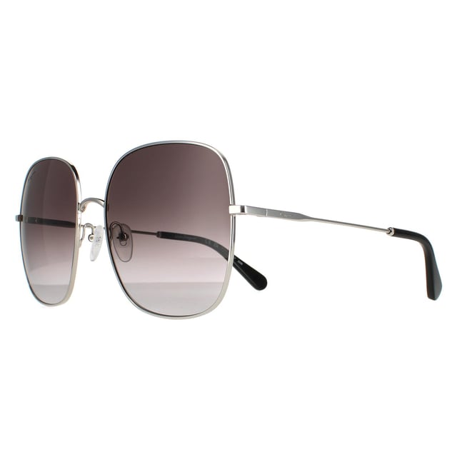 Salvatore Ferragamo Square dames zilveren grijze gradiënt SF300S SF300's zijn een stijlvolle vierkante stijl vervaardigd van lichtgewicht acetaat. Het Salvatore Ferragamo -logo bevat op de slanke tempels voor merkauthenticiteit.