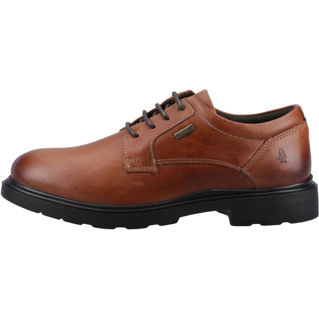 Hush Puppies Pearce Leather Men's Tan Lace-Up Shoes Combining Style and Protection; the Pearce Lace Up offers a breathable textile lining whilst its waterproof quality leather help to keep feet dry and comfortable all day. Its durable PU Sole unit offers long lasting wear