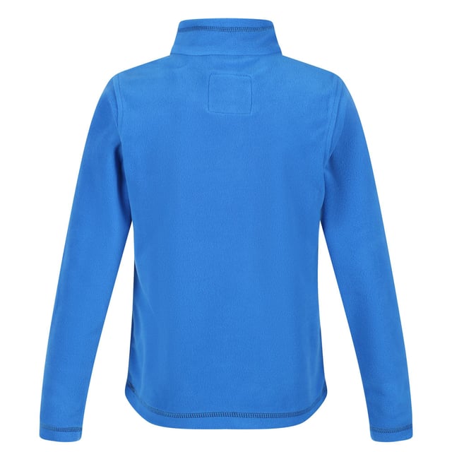170gsm Symmetry fleece. 1 side brushed, 1 side anti pill. 100% Polyester. Regatta Kids Sizing (chest approx): 2 Years (53-55cm), 3-4 Years (55-57cm), 5-6 Years (59-61cm), 7-8 Years (63-67cm), 9-10 Years (69-73cm), 11-12 Years (75-79cm), 32 (79-83cm), 34 (83-85cm).