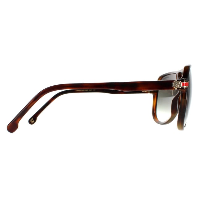 Las Carrera Aviator unisex Havana Green Gradient 1045/s 1045/s son un elegante estilo de barrilete cuadrado con el clásico look de doble puente. El núcleo metálico de las patillas se transparenta a través del acetato para mostrar la gran durabilidad de estas fantásticas gafas de Hugo Boss.