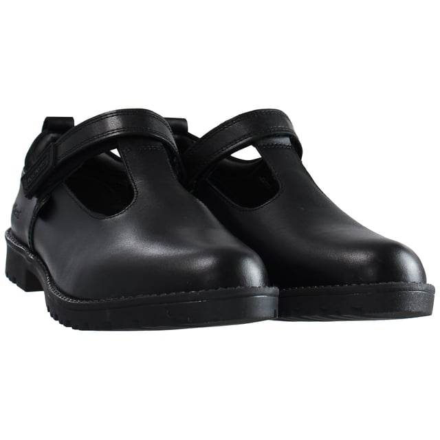Patadas patadas con correa baja up negra de cuero suave zapatos para mujer 1_16035