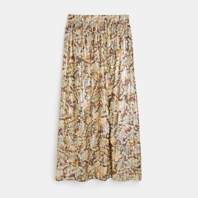 Pleated maxi skirt river store island
