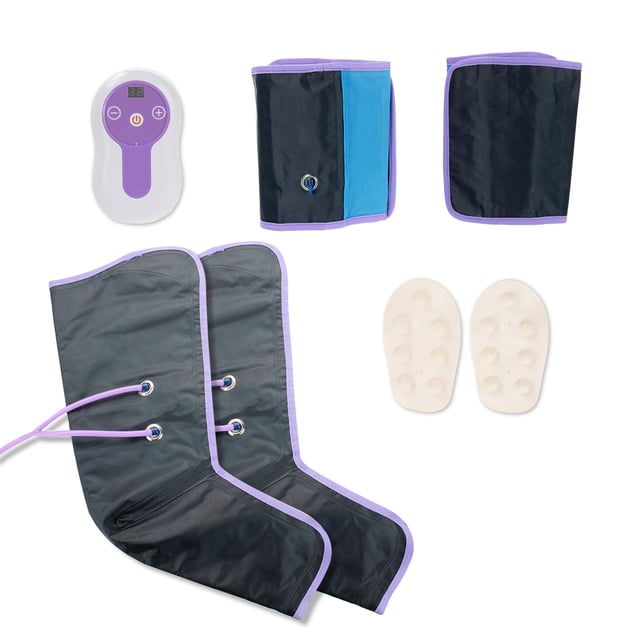 Descripción:
Diseño práctico y compacto con acabados de calidad profesional para la belleza en casa.
Mejorar el sistema circulatorio y linfático además de reducir la celulitis y el nivel de grasa.
Incluye:
- 2 botas masajeadoras de piernas.
- 2 masajeadores de muslos o brazos.
- Tubos de aire de silicona.
- Mando de control con 9 niveles de intensidad
- Almohadillas
- Adaptador 12V1A AC/DC

Tipos de posibles masajes:
- Masaje de cintura
- Masaje de brazos
- Masaje de piernas completas