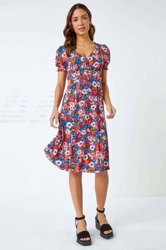 Frill tea dress discount