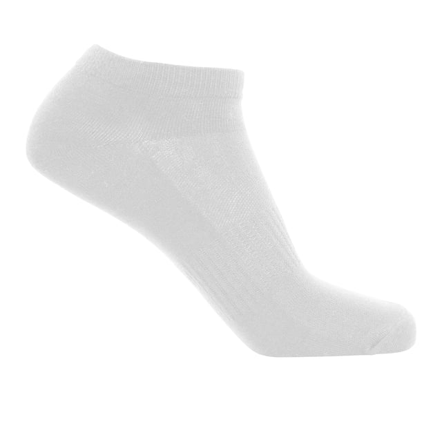 5er-Pack. 81% Bambus-Viskose, 15% Polyamid, 2% Polyester, 2% Elastan. Marke: Trespass. Antibakteriell, Stütze für das Fußgewölbe, Atmungsaktiv, Sehr saugfähig, Feuchtigkeitsabweisend. Gewebetechnik: Antimikrobiell. Niedrig geschnitten.