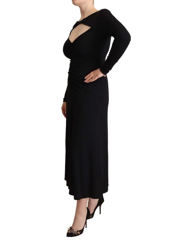 Autentico maxi vestido PINKO.
  Confeccionado en tejido elastico de nailon.
  Cierre de cremallera para facilitar el uso.
  Estilo maxi para ocasiones elegantes.
  Color negro clasico.
  Fabricado con materiales de alta calidad.
  Sutiles detalles del logotip.