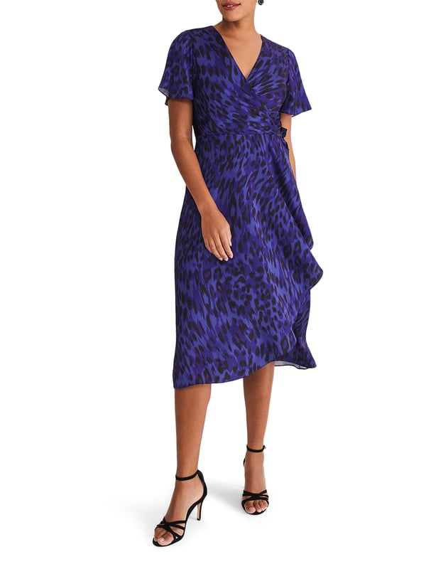 Embrace elegance with the Colletta Wrap Dress in vibrant Ultra Violet, perfect for any casual outing.