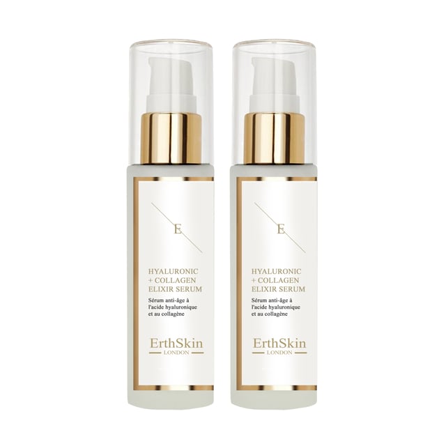 HYALURONIC ACID AND COLLAGEN SERUM 60ml
  
  This anti-aging serum contains a breakthrough formula of hydration that boosts hyaluronic acid and hydrolyzed collagen. The serum aims to smooth the appearance of dehydration lines for a youthful, plump and nourished-looking complexion.
  
  HYALURONIC ACID
  Hyaluronic acid occurs naturally in our skin. As we age, the natural production of hyaluronic acid in our bodies slows down. Hyaluronic acid is a key element that keeps skin looking plump and youthful, as it retains moisture 1000 times its own weight. Our hyaluronic acid is called sodium hyaluronate and it is a smaller hyaluronic acid that can penetrate and hydrate deeper layers of the skin than normal hyaluronic acid.
  
  COLLAGEN AMINO ACIDS
  Collagen occurs naturally in our skin and as we age, collagen production slows down. As a skin care ingredient, collagen aims to boost skin firmness and appearance by delivering moisture and hydration to the skin.
  
  PROVITAMIN B5
  Provitamin B5 aims to retain and maintain moisture. Provitamin B5 protects the skin barrier and helps the skin retain moisture and protect against irritation. Applying a product with Provitamin B5 will maximize your skin's hydration and improve its softness and elasticity.
  
  VITAMIN E
  Vitamin E is one of the most well-known antioxidants and aims to protect the skin against free radical damage 
  
  Instructions for use: Apply one pump of the serum to the cleansed face, décolleté and neck in the evening. Wait until it is completely absorbed and apply night cream.