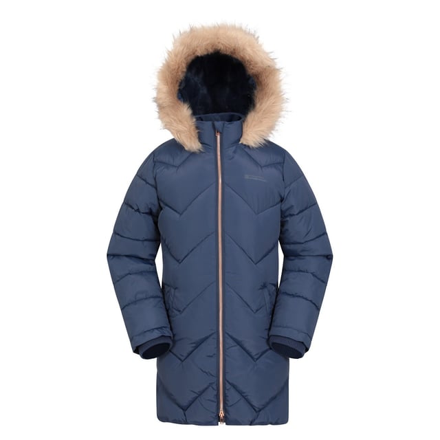 Materiaal: 100% polyester. Voering: Fleece. Stof: Microvezel. Ontwerp: Logo, Quilted. Trim: Acryl, Modacryl. Stof Technologie: DWR Finish, Warmtebehoud, Hoge Warmte, Isolerend, Waterafstotend. Halslijn: Kapitein. Mouwtype: Met lange mouwen. Gewatteerd. Manchet: Ribbel. Kenmerken van de kap: Nep Nepbont. Lengte: Lange lijn. Zakken: 2 Zijzakken. Bevestiging: Volledige ritssluiting, tweewegrits.