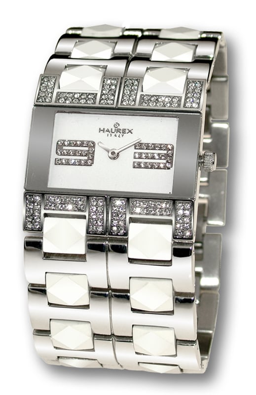 Haurex Italy Stainless Steel White Dial Watch