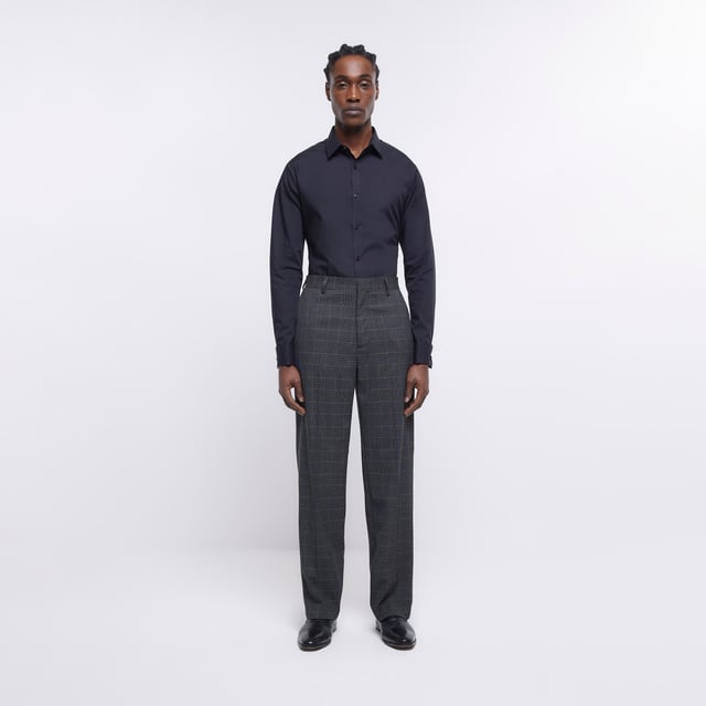 River Island Mens Trousers Grey Slim Fit